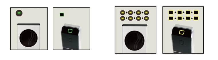 Saflok door lock light codes