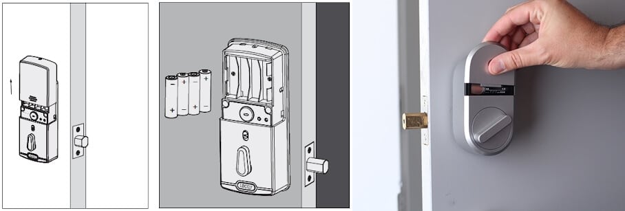 The Hotel Keyless Door Lock Battery Replacement